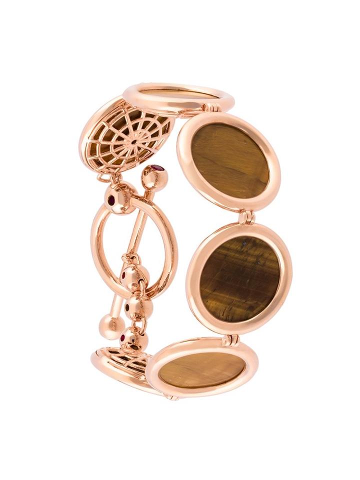 Eddie Borgo Circular Disc Bracelet, Women's, Metallic
