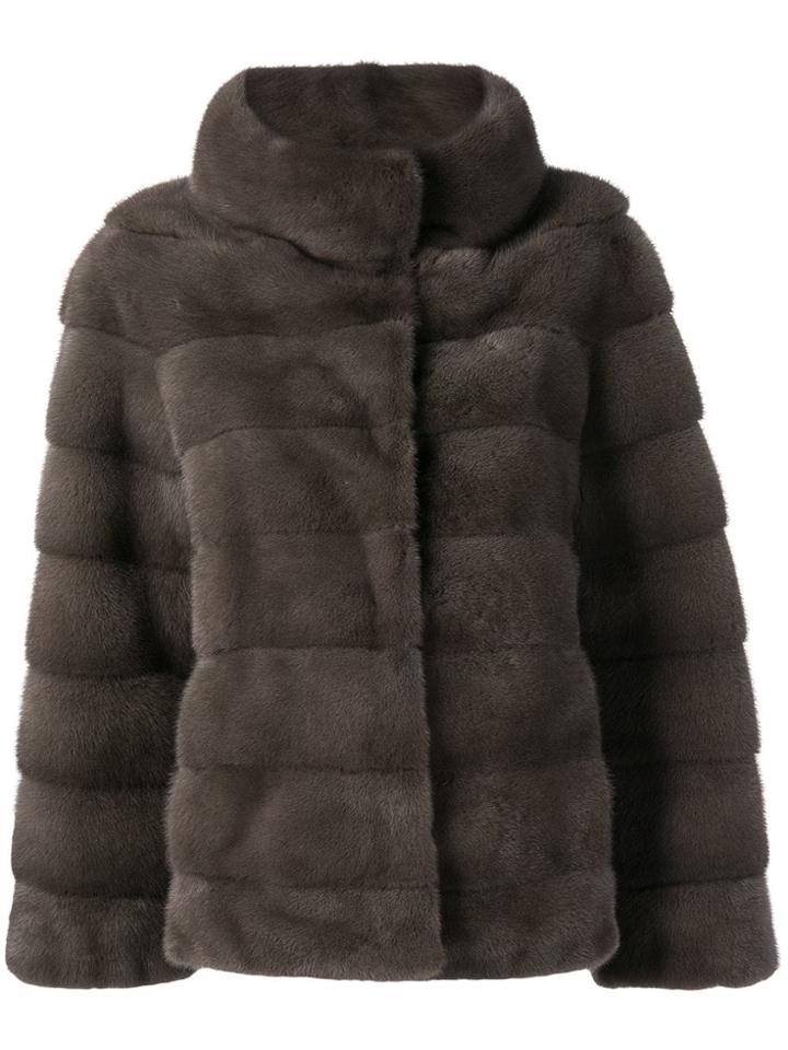 Liska Short Coat - Grey