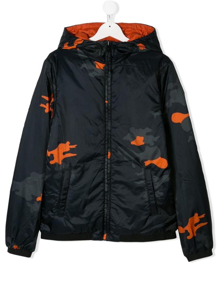 Emporio Armani Kids Teen Reversible Jacket - Black