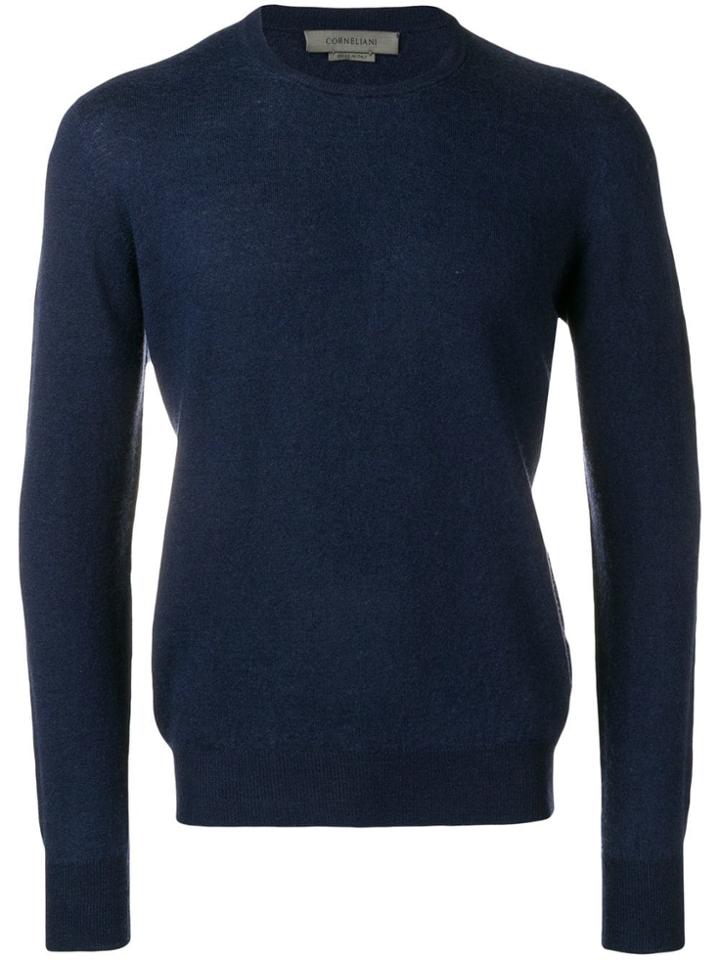 Corneliani Long Sleeve Jumper - Blue