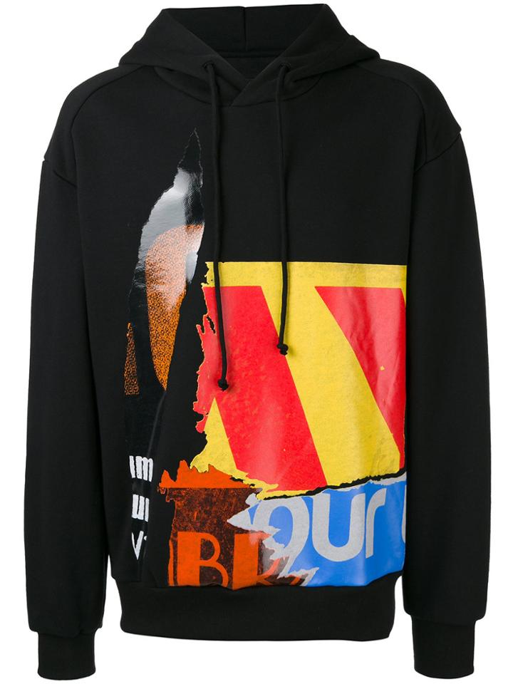 Juun.j Multi-print Hoody - Black