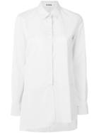 Jil Sander - Asymmetric Hem Shirt - Women - Cotton - 36, White, Cotton