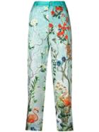F.r.s For Restless Sleepers Floral Print Trousers - Blue