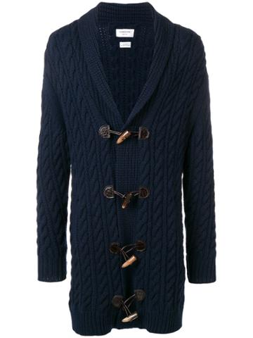 Thom Browne Aran Cable Cashmere Cardigan - Blue