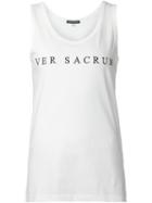 Ann Demeulemeester Ver Sacrum Printed Top, Women's, Size: 40, White, Cotton