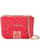 Love Moschino - Quilted Crossbody Bag - Women - Polyurethane - One Size, Red, Polyurethane