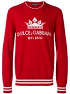 Dolce & Gabbana Logo Embroidered Sweater