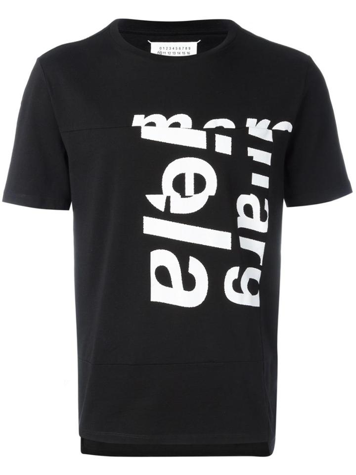 Maison Margiela Printed Spliced T-shirt - Black
