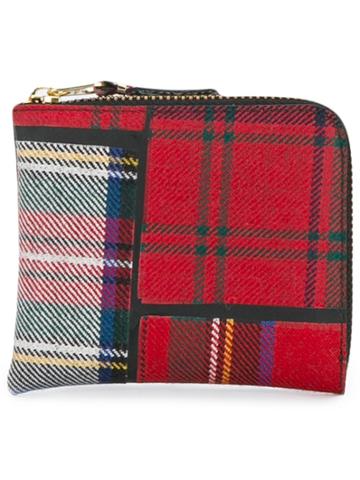 Comme Des Garçons Wallet Red Tartan Wallet