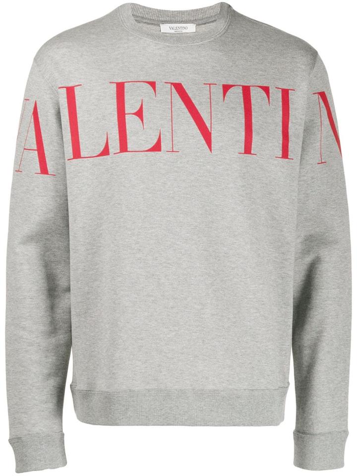 Valentino Logo Print Sweatshirt - Green