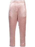 Ann Demeulemeester Tailored Satin Trousers - Pink