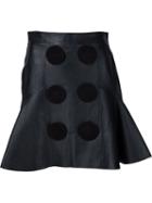 Givenchy Leather A-line Skirt