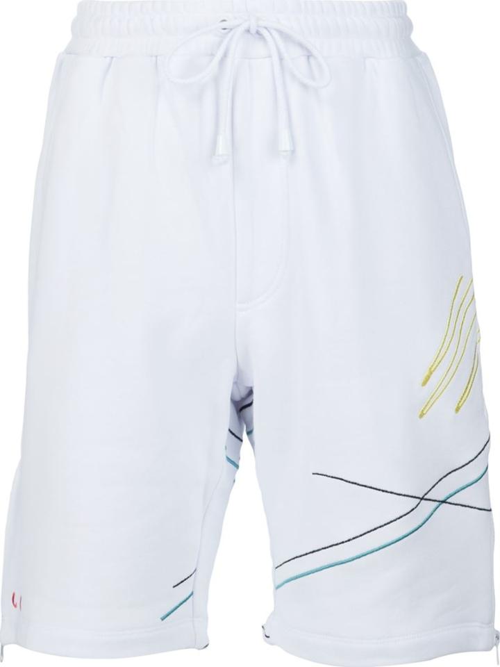 Rochambeau Embroidered Detail Track Shorts