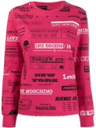 Love Moschino Lma All-over Print Sweatshirt - Pink