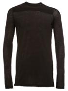 Julius Burn Out T-shirt, Men's, Size: 2, Black, Cotton/wool
