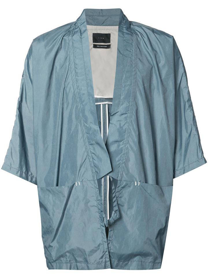 Iise - Kimono Style Jacket - Men - Nylon - One Size, Blue, Nylon