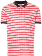 Lanvin Casual Striped Polo Shirt - Red