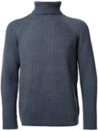 H Beauty & Youth Roll Neck Jumper, Men's, Size: Medium, Grey, Wool