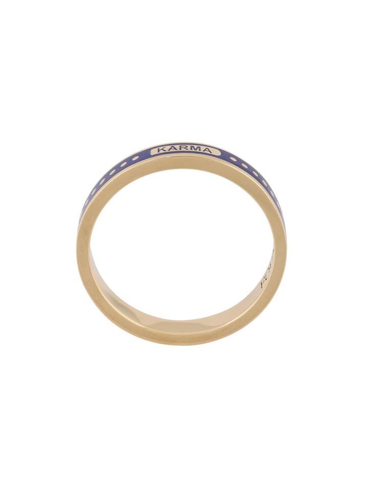 Foundrae Karma Thin Ring, Women's, Size: 7, Metallic