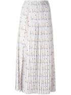 Stella Mccartney 'domiziana' Swan Print Skirt, Women's, Size: 42, Grey, Silk
