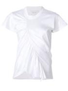 Marques'almeida Gathered Front T-shirt - White