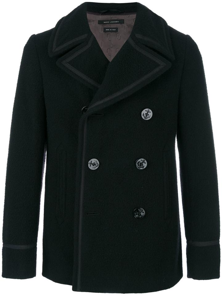 Marc Jacobs Jersey Trim Peacoat - Black