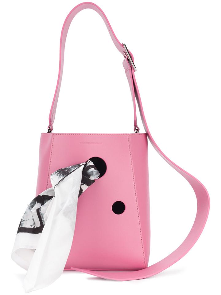 Calvin Klein 205w39nyc Scarf Detail Shoulder Bag - Pink & Purple