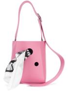 Calvin Klein 205w39nyc Scarf Detail Shoulder Bag - Pink & Purple