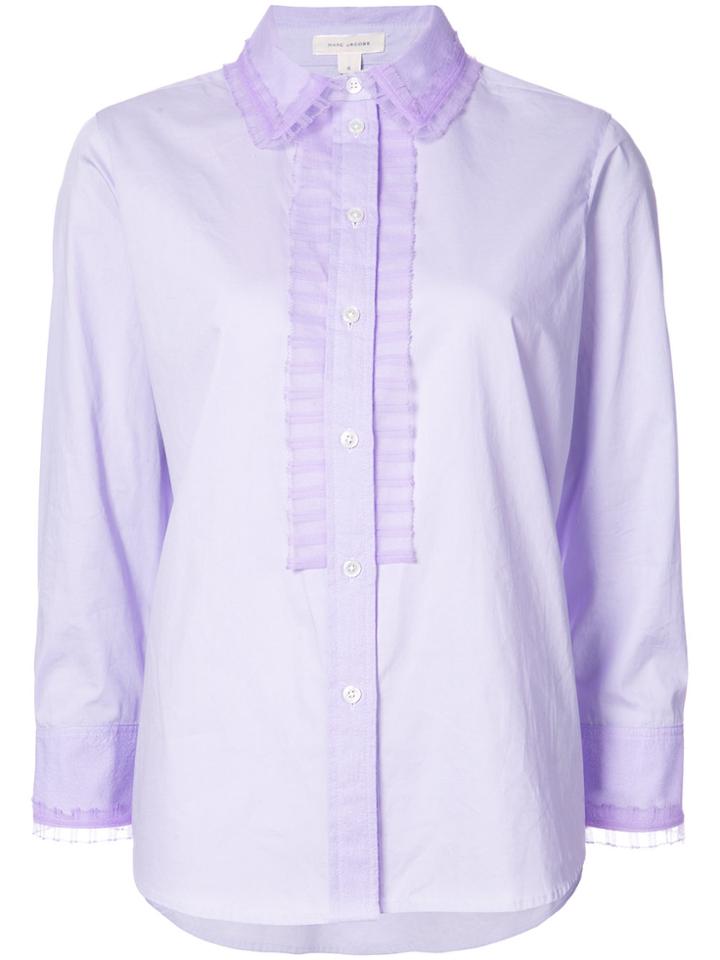 Marc Jacobs Pleat Detail Blouse - Pink & Purple