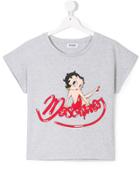 Moschino Kids Teen Betty Boop T-shirt - Grey
