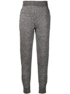 Krizia Vintage Superskinny Knitted Trousers - Silver