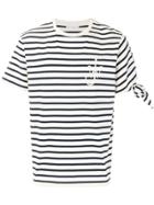 Jw Anderson Bretron Strip Knot T-shirt - White
