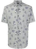 Just Cavalli Printed Shortsleeved Shirt - White