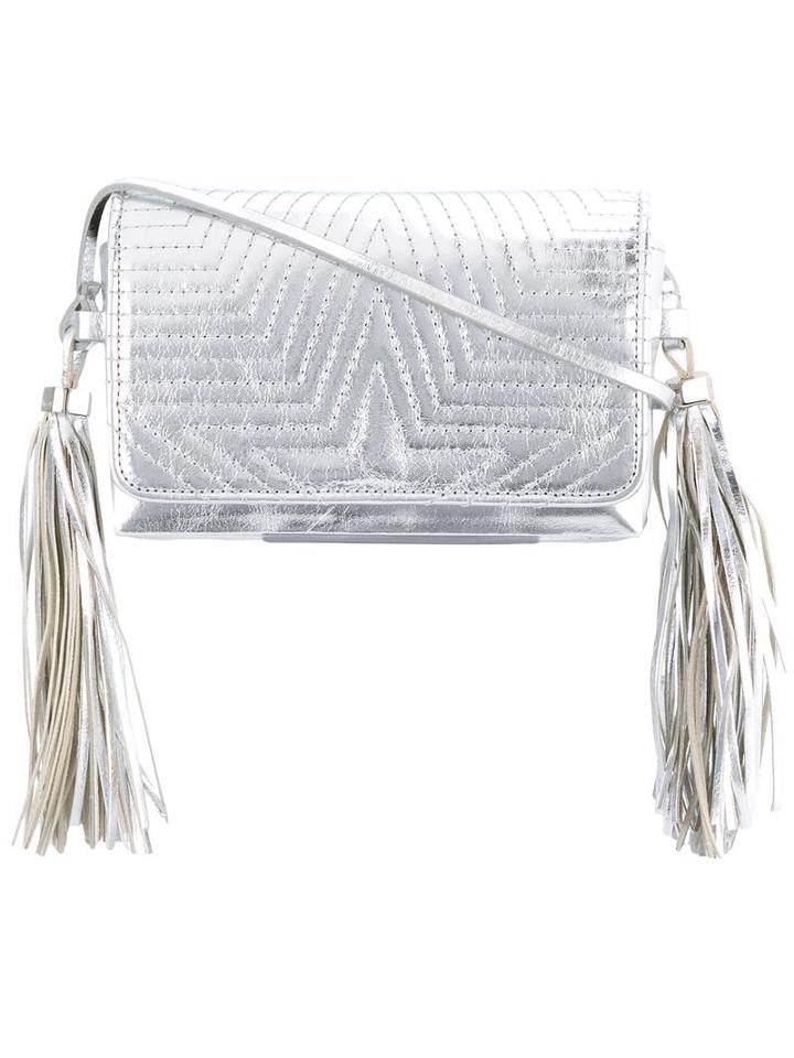 Golden Goose Deluxe Brand Fanny Shoulder Bag, Women's, Grey, Calf Leather