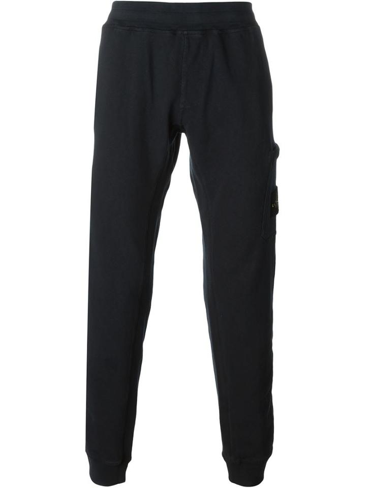 Stone Island Cargo Pocket Trousers, Men's, Size: Xl, Blue, Cotton