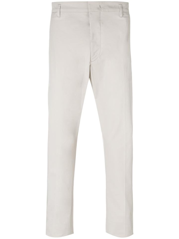 Prada Classic Tailored Trousers - Nude & Neutrals