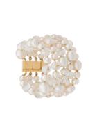 Céline Pre-owned 1980/1990's Pearl Embellished Bracelet - Gold
