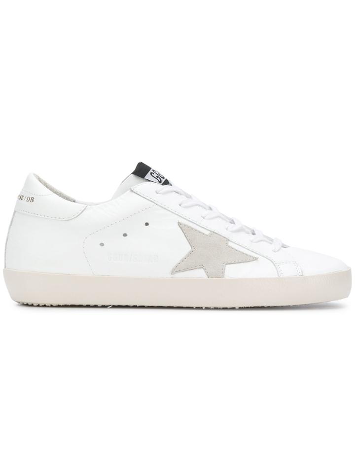 Golden Goose Deluxe Brand Side Star Lace Up Sneakers - White