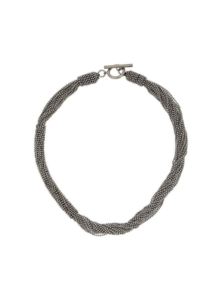 Brunello Cucinelli Bead Chain Choker - Metallic