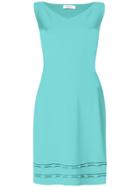 D.exterior V-neck Knitted Dress - Blue