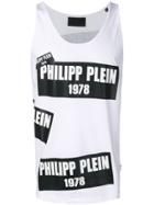 Philipp Plein Logo Print Tank Top - White