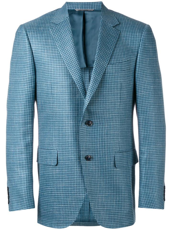 Canali - Woven Blazer - Men - Silk/linen/flax/cupro/wool - 54, Blue, Silk/linen/flax/cupro/wool