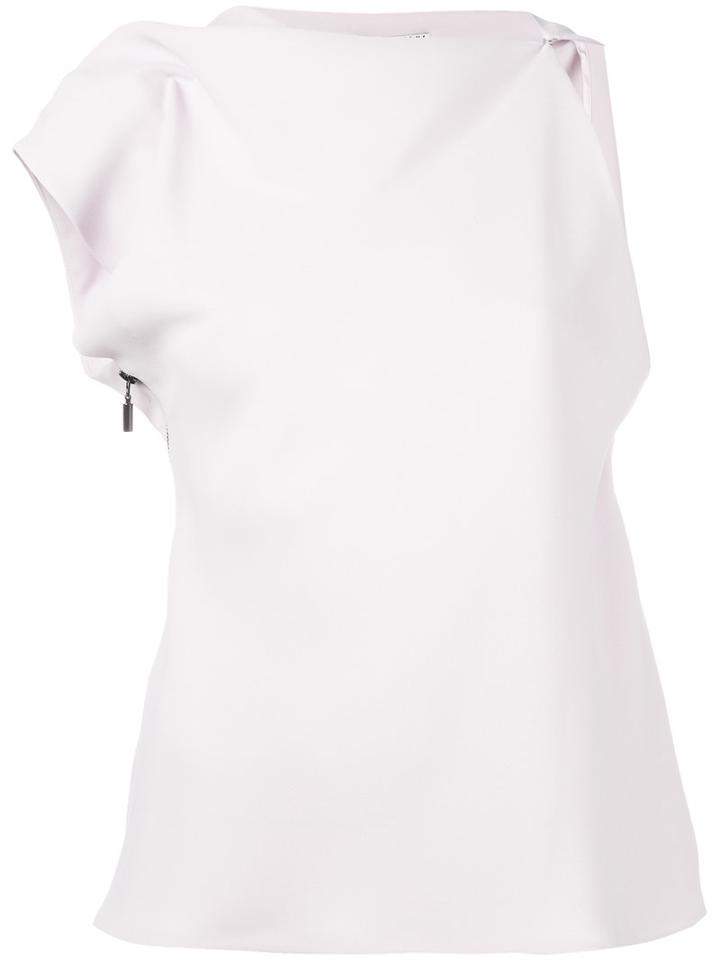 Maticevski - High Neck One-shoulder Blouse - Women - Polyester - 10, Pink/purple, Polyester