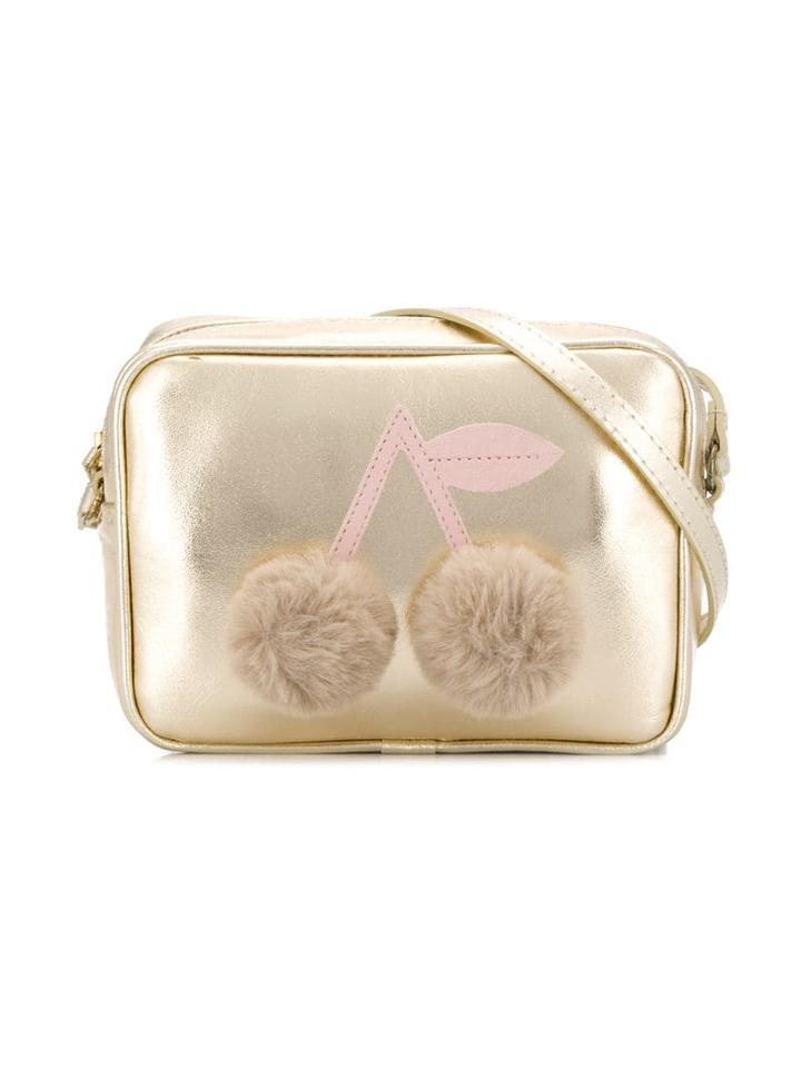 Bonpoint Teen Metallic Cherry Shoulder Bag - Gold