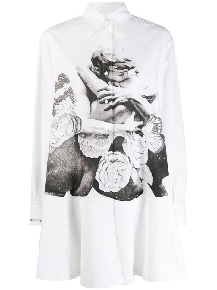 Valentino Lovers Shirt Dress - White