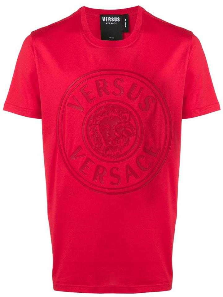 Versus Short Sleeved Logo T-shirt - Red