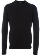 Jil Sander Crew Neck Jumper, Men's, Size: 46, Black, Cashmere