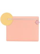 Roksanda Aplin Geometric Detail Clutch - Pink & Purple