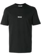 Msgm High-neck Branded T-shirt - Black