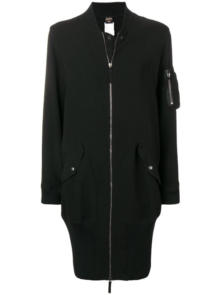 Jean Paul Gaultier Vintage Zip-up Coat - Black